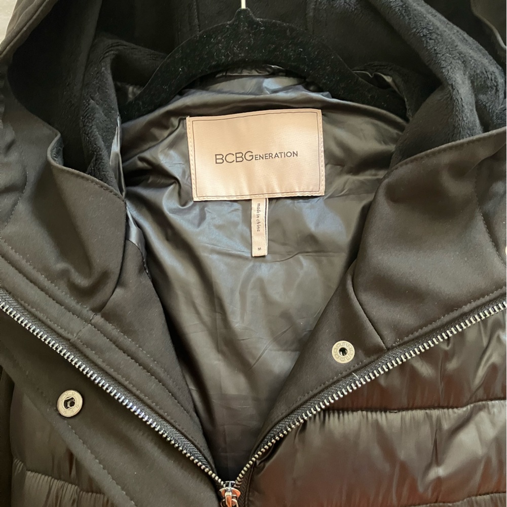 Euc Bcbg Mixed Material Jacket - image 5